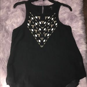 Flowy top with actual beads on shirt